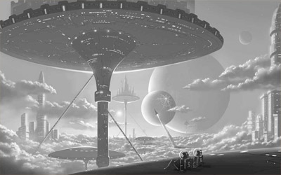 城市上空的元宇宙 數字光魔裸眼3D 數字光魔裸眼3d視覺營銷 元宇宙